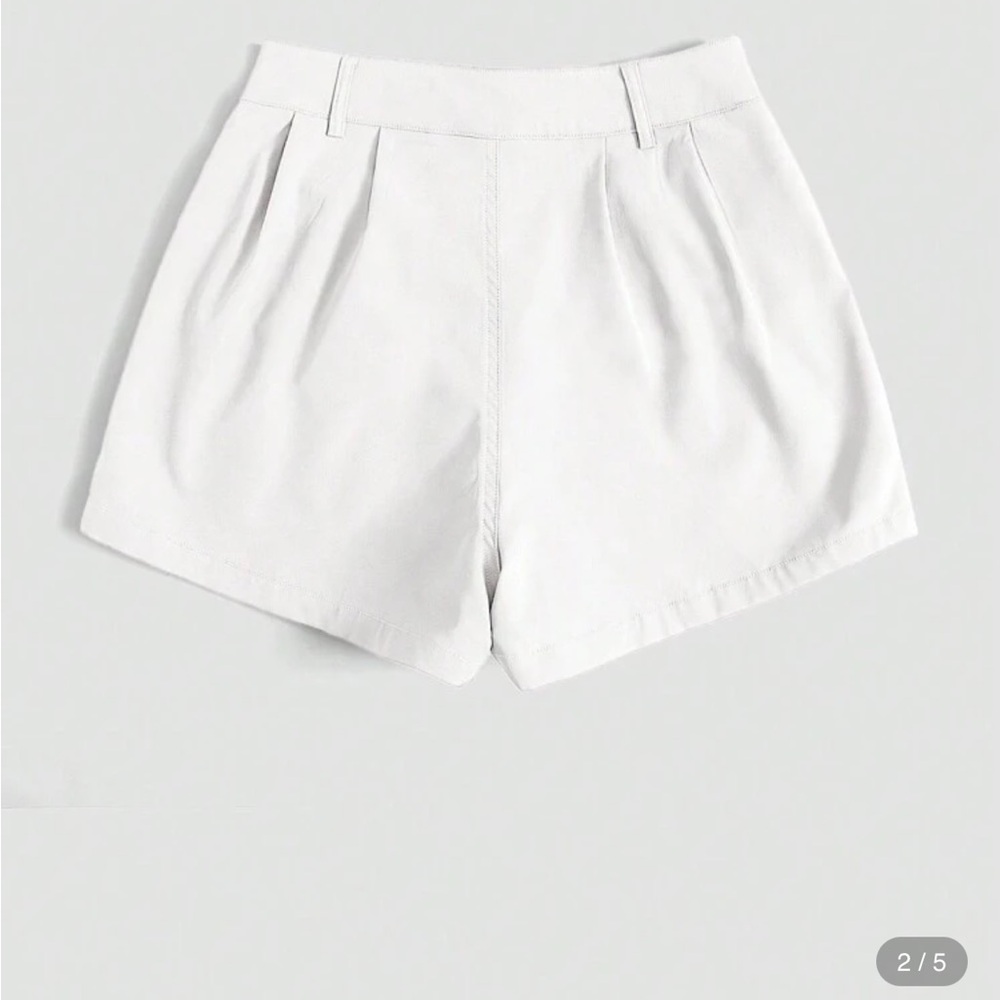 Women's White Shorts - Picture 2 of 5